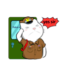 white cat flurry（個別スタンプ：7）