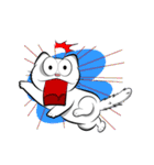 white cat flurry（個別スタンプ：12）