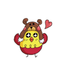 Chickling ＆ Apple Bear（個別スタンプ：4）