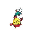 Chickling ＆ Apple Bear（個別スタンプ：11）