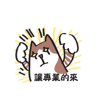 Cat say！-Working is hard（個別スタンプ：19）
