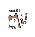 Cat say！-Working is hard（個別スタンプ：20）