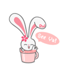 Rini Rabbit in a cup（個別スタンプ：8）