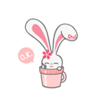 Rini Rabbit in a cup（個別スタンプ：11）