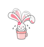 Rini Rabbit in a cup（個別スタンプ：20）