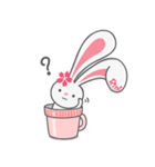 Rini Rabbit in a cup（個別スタンプ：21）