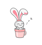 Rini Rabbit in a cup（個別スタンプ：22）