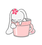 Rini Rabbit in a cup（個別スタンプ：32）