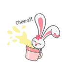 Rini Rabbit in a cup（個別スタンプ：35）