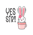 Rini Rabbit in a cup（個別スタンプ：39）