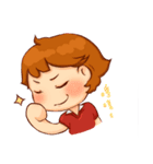 青年の元気で幸せを伝えよう！（個別スタンプ：3）