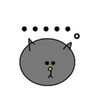 ねこ顔(チビ)（個別スタンプ：39）
