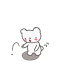 White bear  bear（個別スタンプ：11）