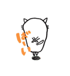 白いモフモフたち（個別スタンプ：3）