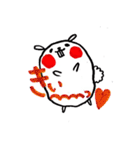 白いモフモフたち（個別スタンプ：17）