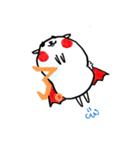 白いモフモフたち（個別スタンプ：21）