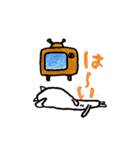 白いモフモフたち（個別スタンプ：38）