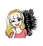 少女漫画風劇画調〜光子と闇子と時々猫〜（個別スタンプ：31）
