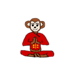 Momo - Monkey New Year（個別スタンプ：16）