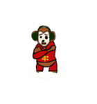 Momo - Monkey New Year（個別スタンプ：25）