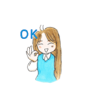 ちょっとゆるかわOLちえさん（個別スタンプ：17）