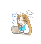 ちょっとゆるかわOLちえさん（個別スタンプ：19）
