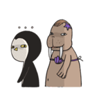 Bipolar Penguin ＆ Moody Walrus (Eng.ver)（個別スタンプ：38）