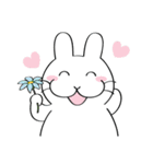 がんばるウサギ（個別スタンプ：3）