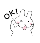 がんばるウサギ（個別スタンプ：4）