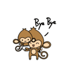 Happy monkeys（個別スタンプ：21）