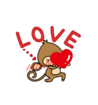 Happy monkeys（個別スタンプ：35）