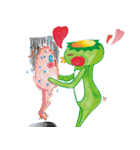 Kappa ＆ naked chicken（個別スタンプ：28）