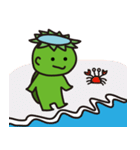 海辺で暮らしているカッパ（個別スタンプ：3）