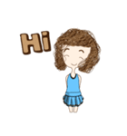 Children curly hair（個別スタンプ：1）