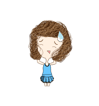 Children curly hair（個別スタンプ：12）