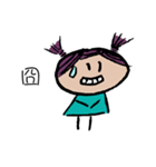 Purple Hair Girl（個別スタンプ：9）