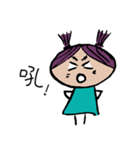 Purple Hair Girl（個別スタンプ：11）