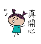 Purple Hair Girl（個別スタンプ：15）