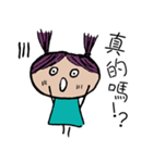 Purple Hair Girl（個別スタンプ：16）