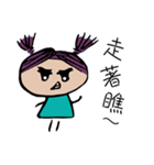 Purple Hair Girl（個別スタンプ：19）
