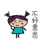 Purple Hair Girl（個別スタンプ：20）