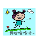 Purple Hair Girl（個別スタンプ：23）