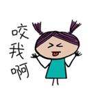 Purple Hair Girl（個別スタンプ：35）
