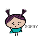 Purple Hair Girl（個別スタンプ：37）