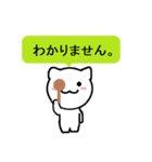 吹き出しで返事するネコ。（個別スタンプ：37）