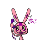 Funny Crazy Rabbit（個別スタンプ：2）