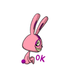 Funny Crazy Rabbit（個別スタンプ：6）