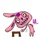 Funny Crazy Rabbit（個別スタンプ：8）