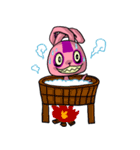 Funny Crazy Rabbit（個別スタンプ：9）