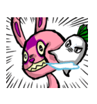 Funny Crazy Rabbit（個別スタンプ：21）